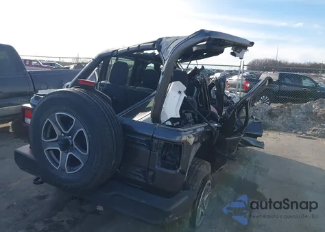 2021 Jeep Wrangler Unlimited Sport S 4X4 из США, поврежденный, VIN 1C4HJXDM3MW823742